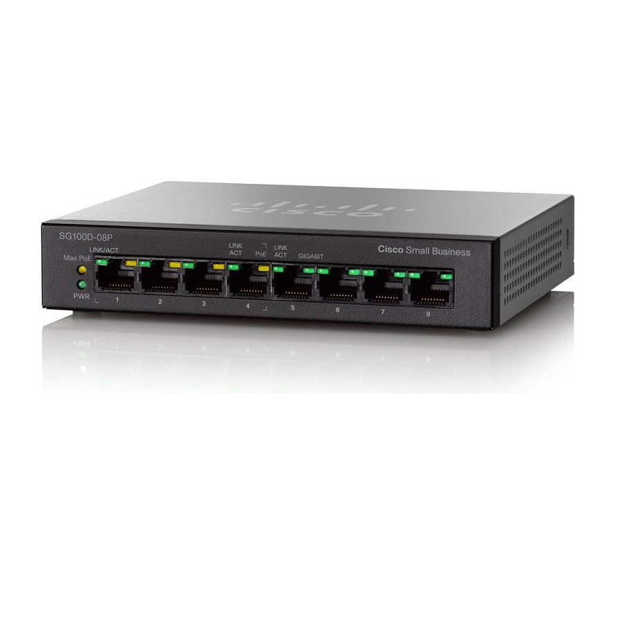 Switch Cisco Small Business SG100D-08P